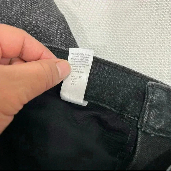 Athleta Carbon Wash Black Ultra Skinny Zip Ankle Sculptek Jeans Size 0 - Picture 8 of 12